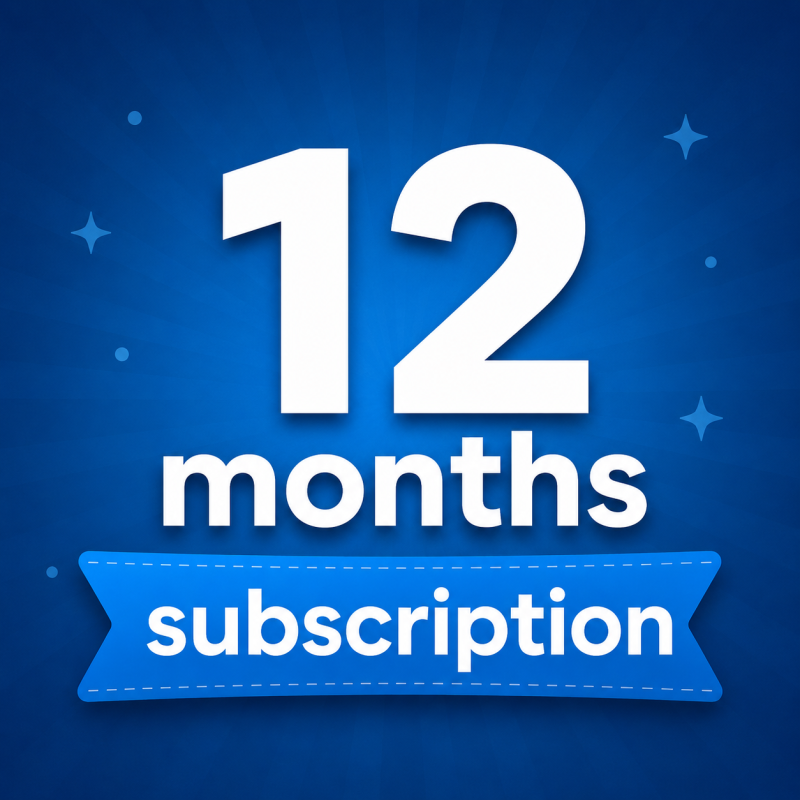 + 12 Months Subscription